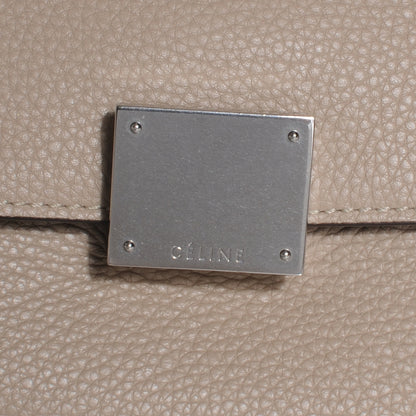 Celine Calfskin Suede Large Trapeze Dune 5 of 10