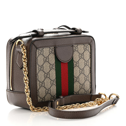 Gucci GG Supreme Monogram Mini Ophidia Top Handle Shoulder Bag Brown 3 of 12