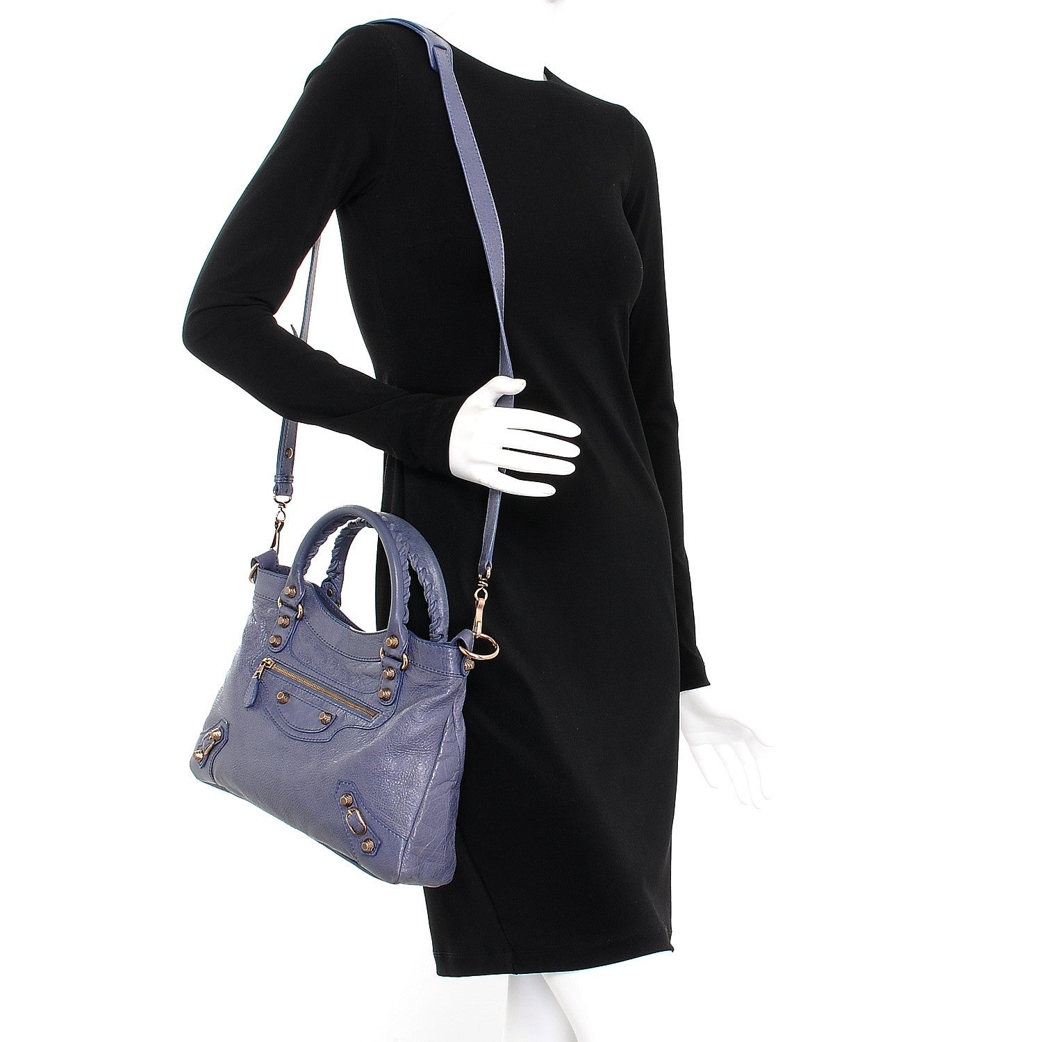 Balenciaga Agneau Giant 12 Rose Gold Hardware Town Jacynthe 2 of 8