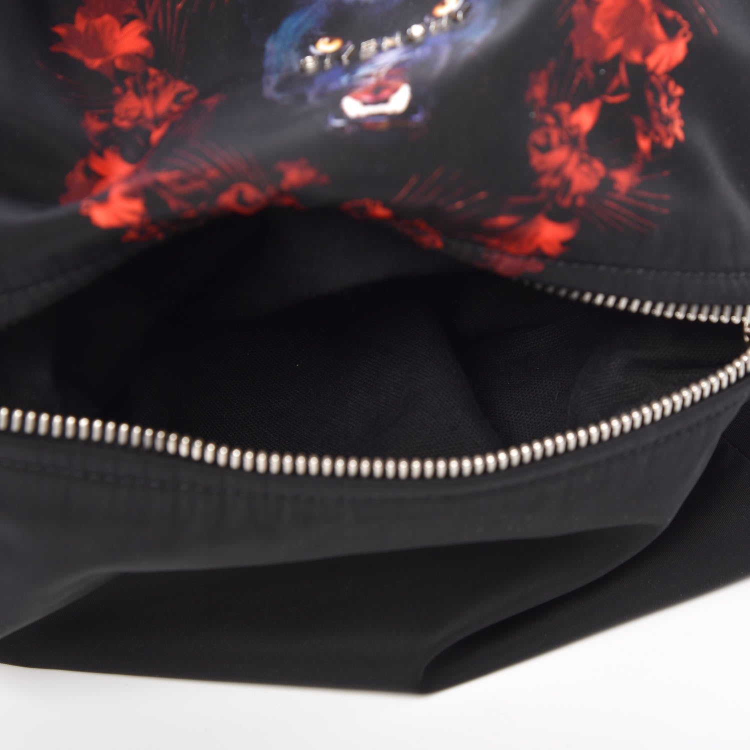 Givenchy Nylon Jaguar Floral Print Small Pandora Black 7 of 11
