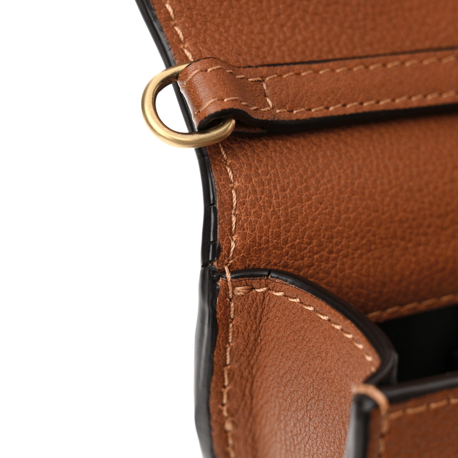 Chloe Calfskin Small Nile Bracelet Minaudiere Bag Caramel 12 of 12