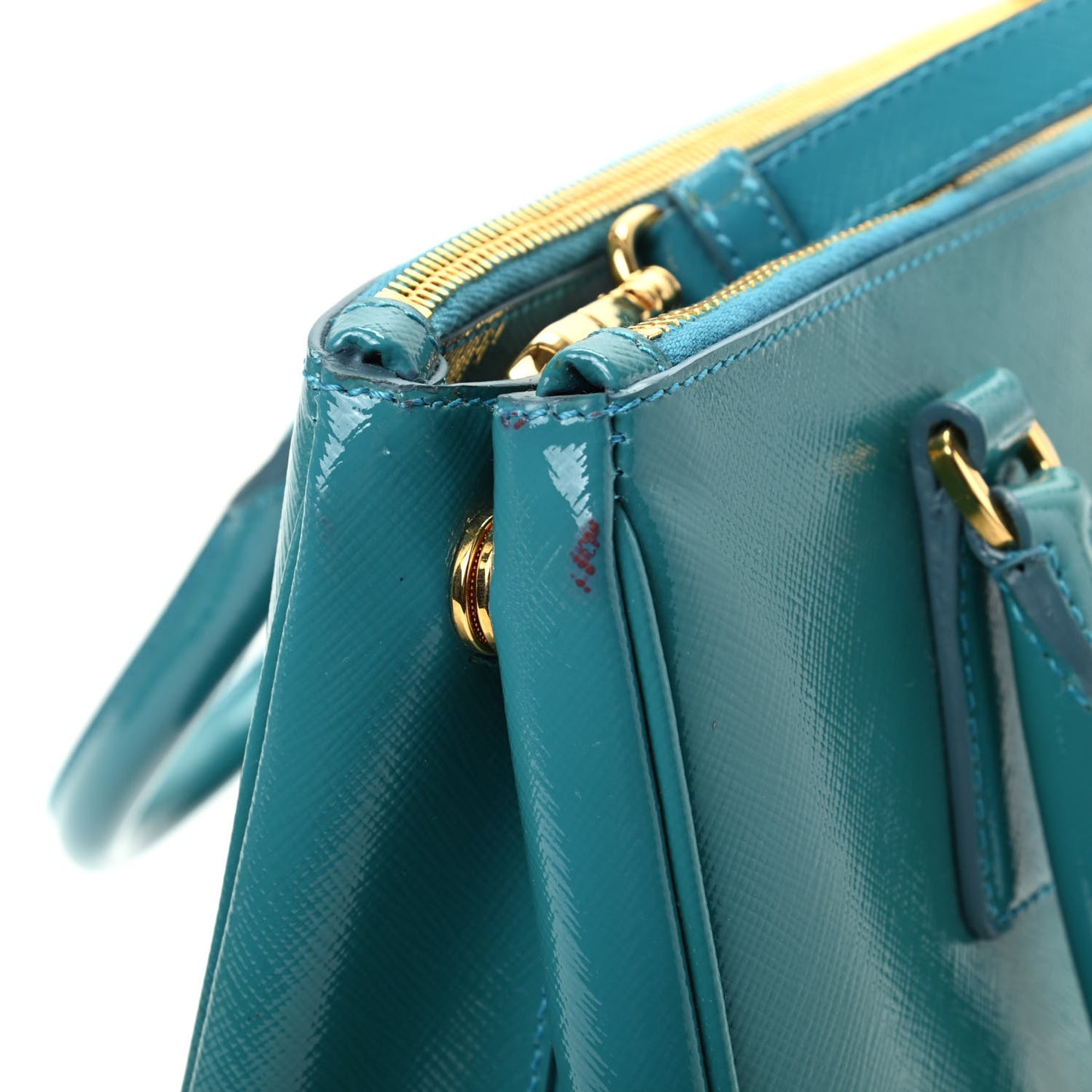 Saffiano Vernice Mini Galleria Double Zip Tote Voyage