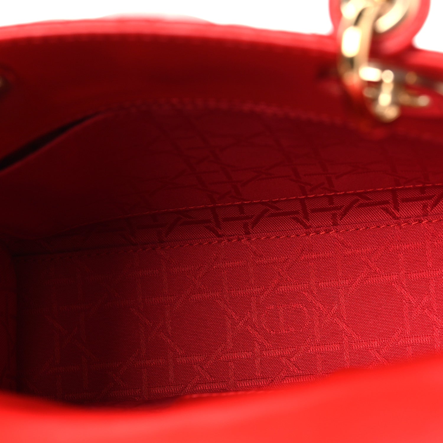 Christian Dior Lambskin Cannage Small My ABCDior Lady Dior Red 5 of 10