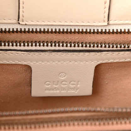 Gucci Calfskin Matelasse Small GG Marmont Tote White 6 of 13