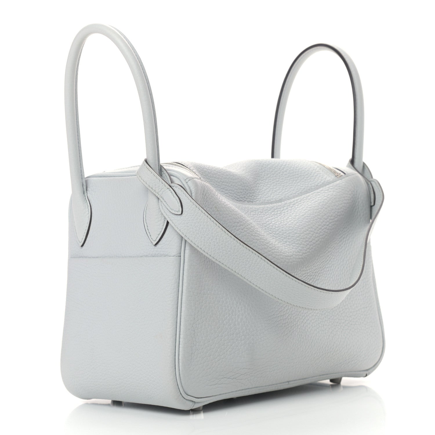 Hermes Taurillon Clemence Lindy 26 Bleu Pale 3 of 9