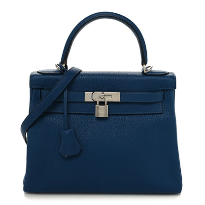 Hermes Taurillon Clemence Kelly Retourne 28 Deep Blue 1 of 12