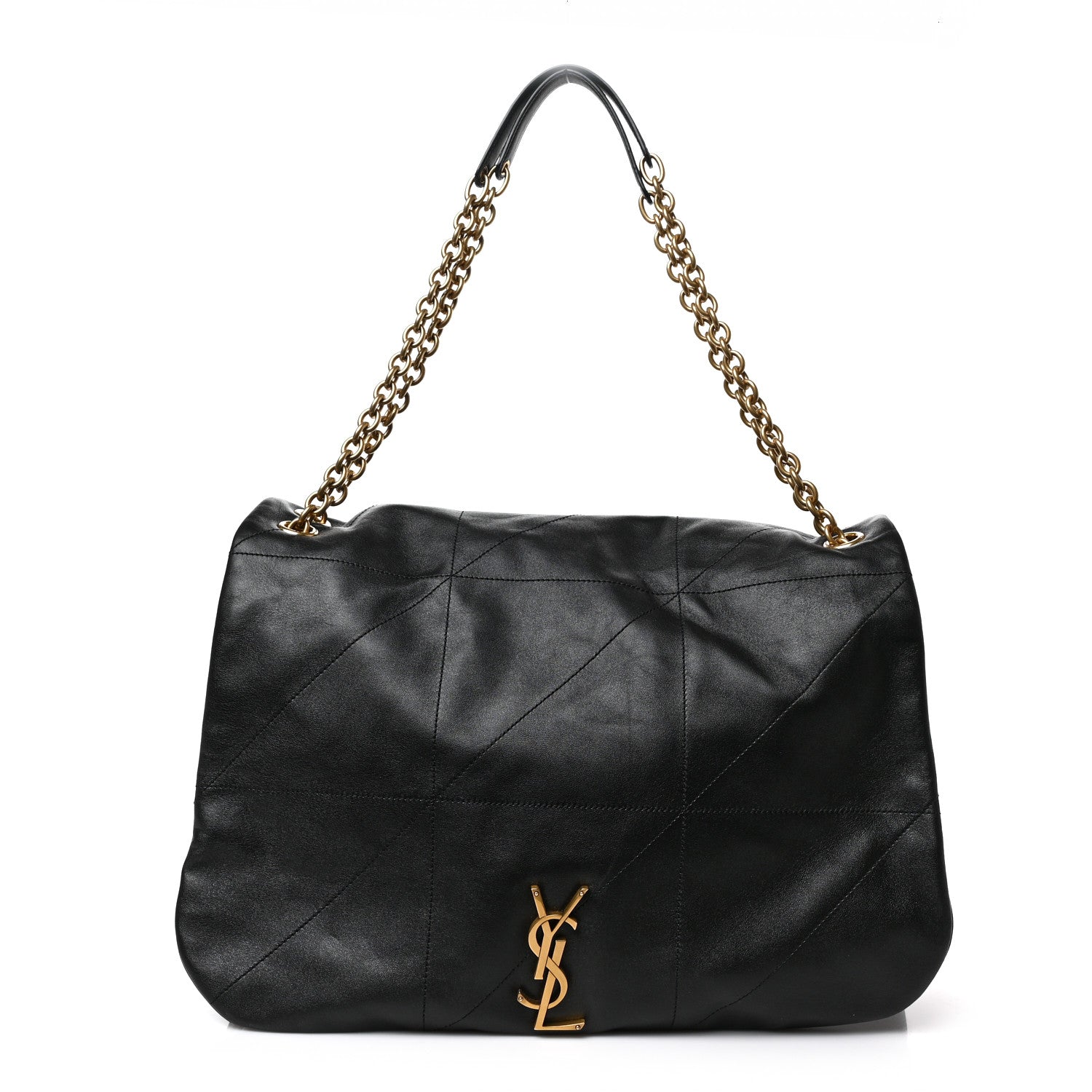 Saint Laurent Lambskin Matelasse Monogram Large Jamie 4.3 Black 1 of 7