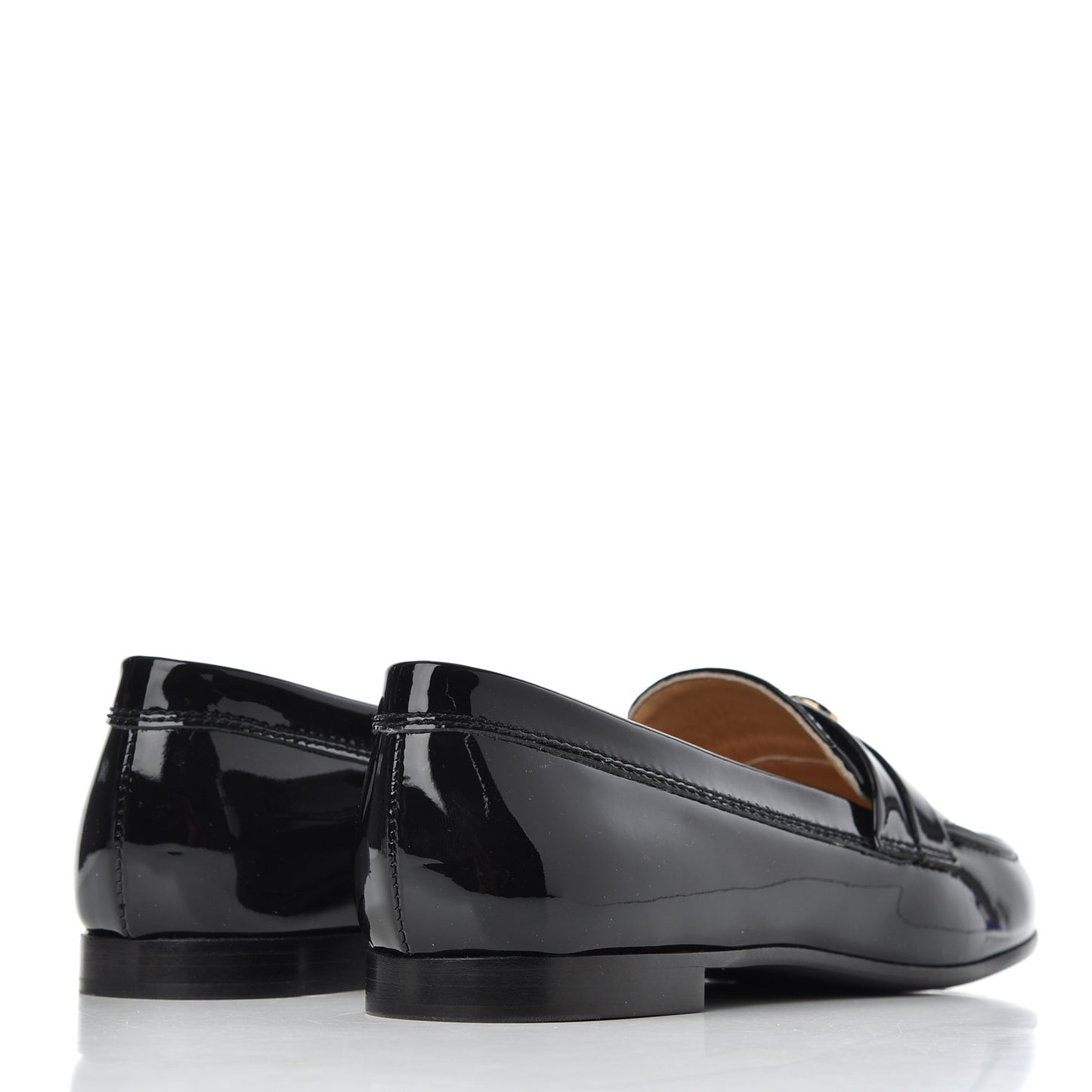 Patent CC Mocassin Loafers 35.5 Black