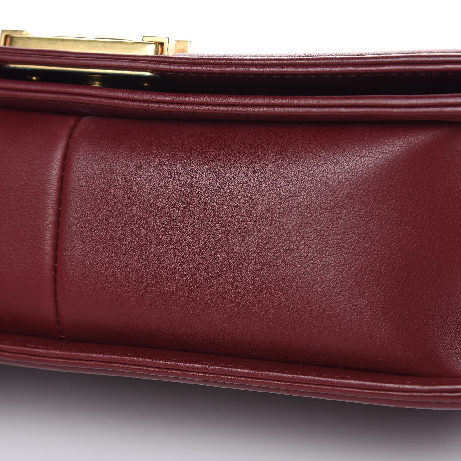 Chanel Calfskin Quilted Medium Boy Flap Burgundy 12 of 15