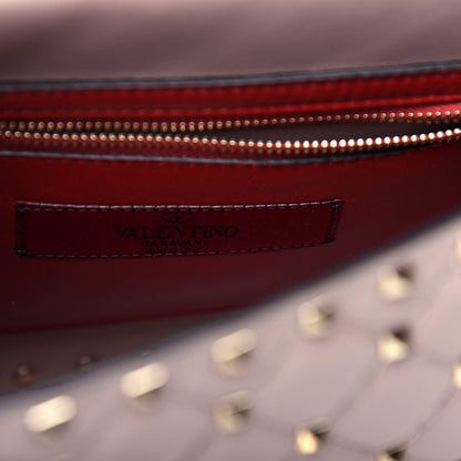 Valentino Garavani Lambskin Medium Rockstud Spike Shoulder Bag Poudre 6 of 9