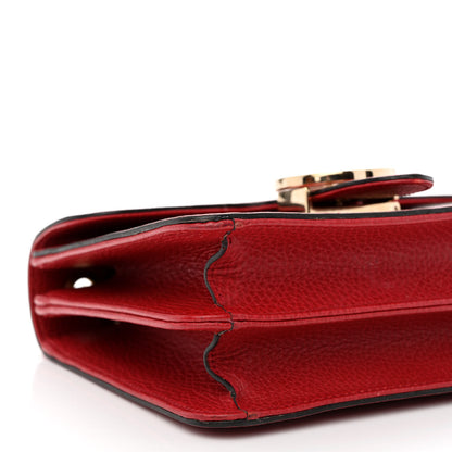 Gucci Dollar Calfskin Small Interlocking G Shoulder Bag Red 10 of 11