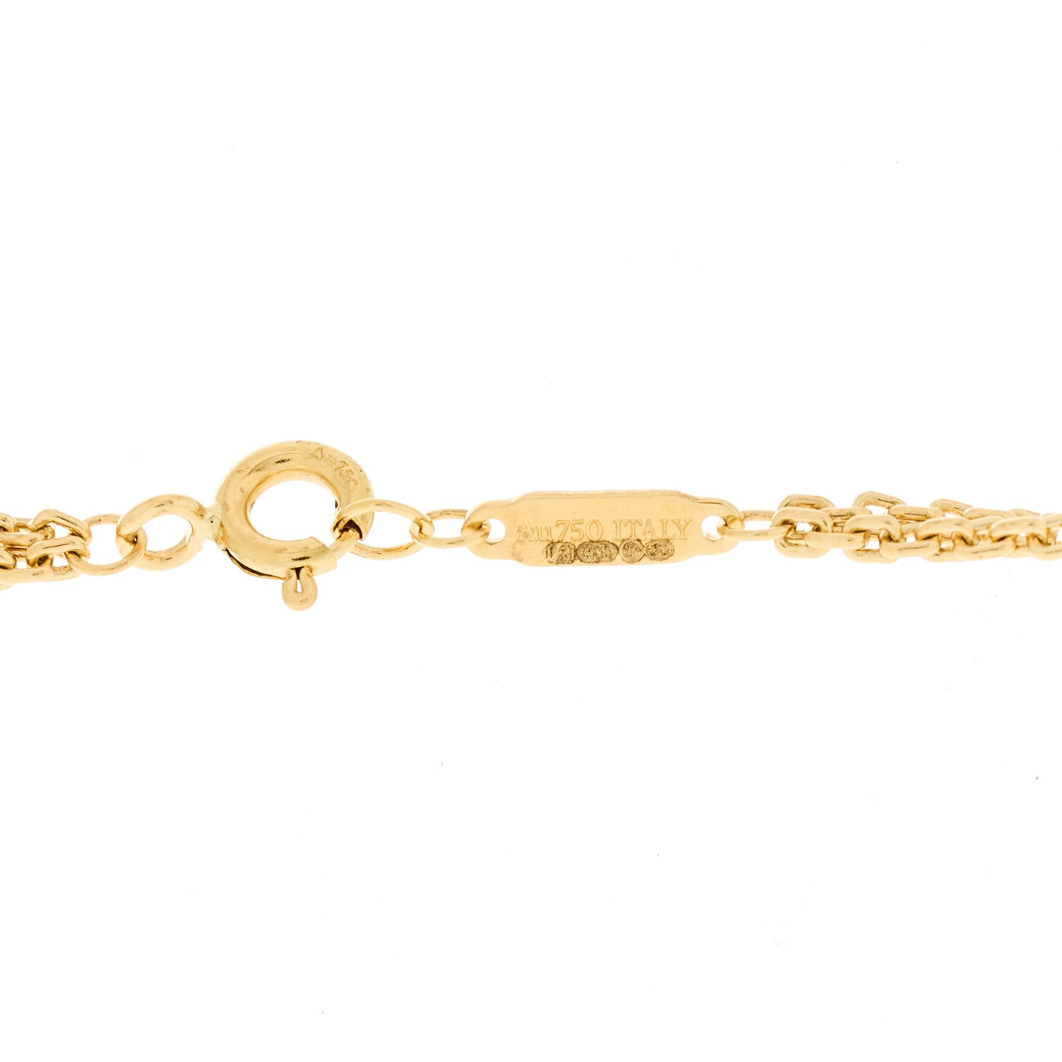 Tiffany 18K Yellow Gold HardWear Small Double Link Pendant Necklace 5 of 5
