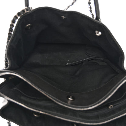 Chanel Grained Vegetal Calfskin Urban Shopping Tote Black 7 of 13