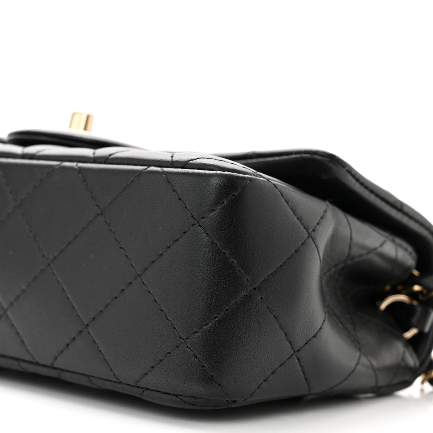 Chanel Lambskin Quilted Mini Rectangular Flap Black 10 of 11