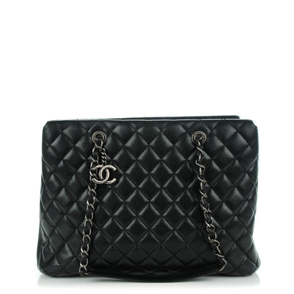 Chanel Caviar Quilted City Shopping Tote Black 1 of 7