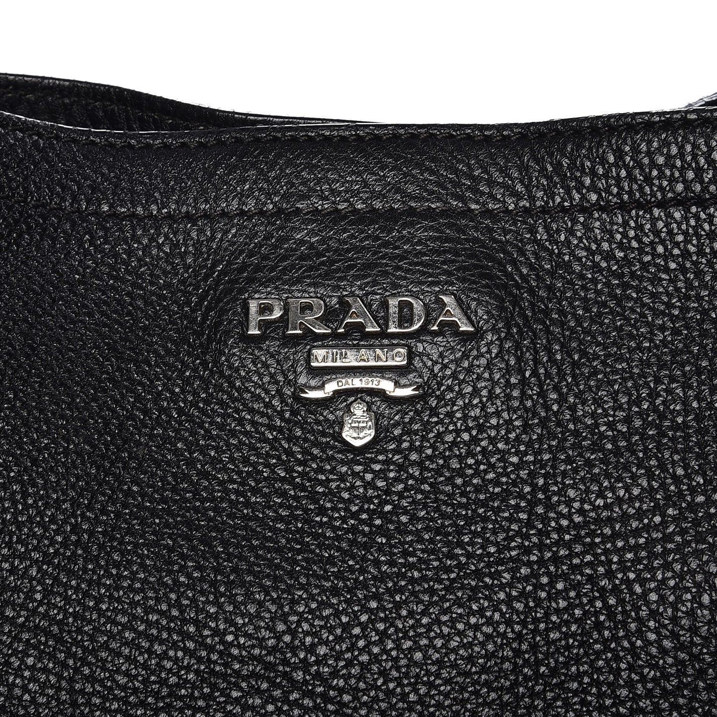 Vitello Daino Side Pocket Hobo Nero Black