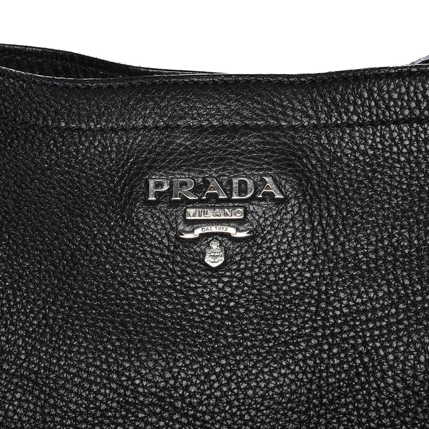 Prada Vitello Daino Side Pocket Hobo Nero Black 8 of 17