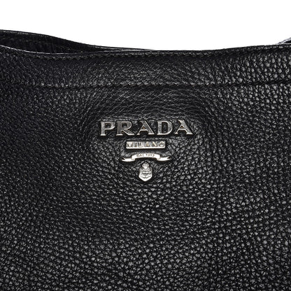 Prada Vitello Daino Side Pocket Hobo Nero Black 8 of 17