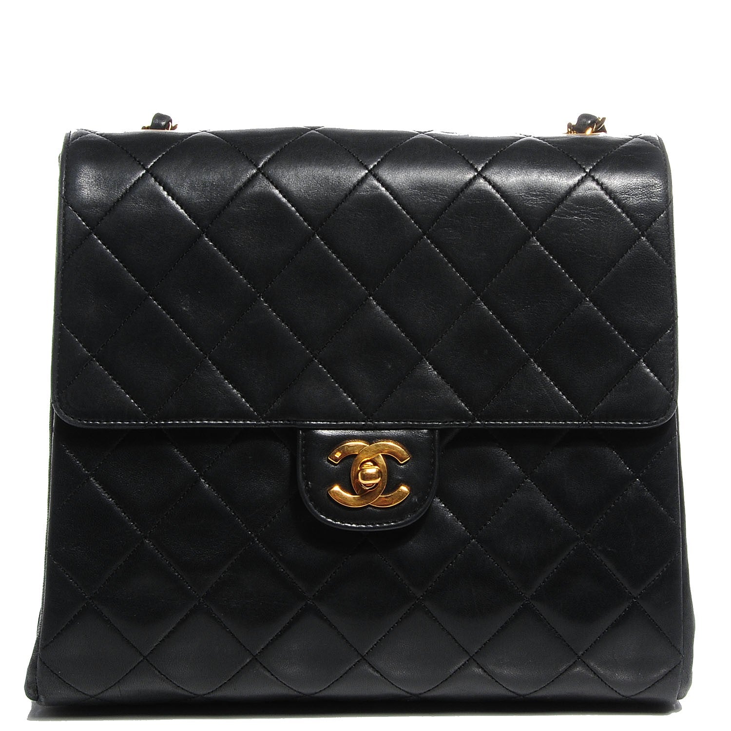 Chanel Lambskin Small Accordion Single Flap Black 1 of 7