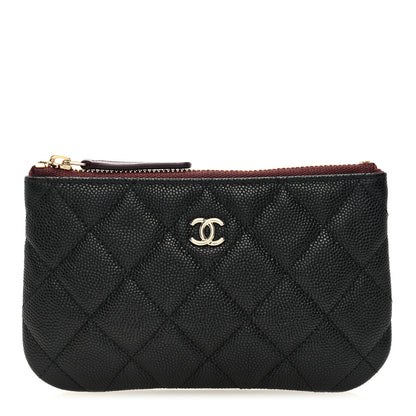 Chanel Caviar Quilted Small Cosmetic Case Black 1 of 7