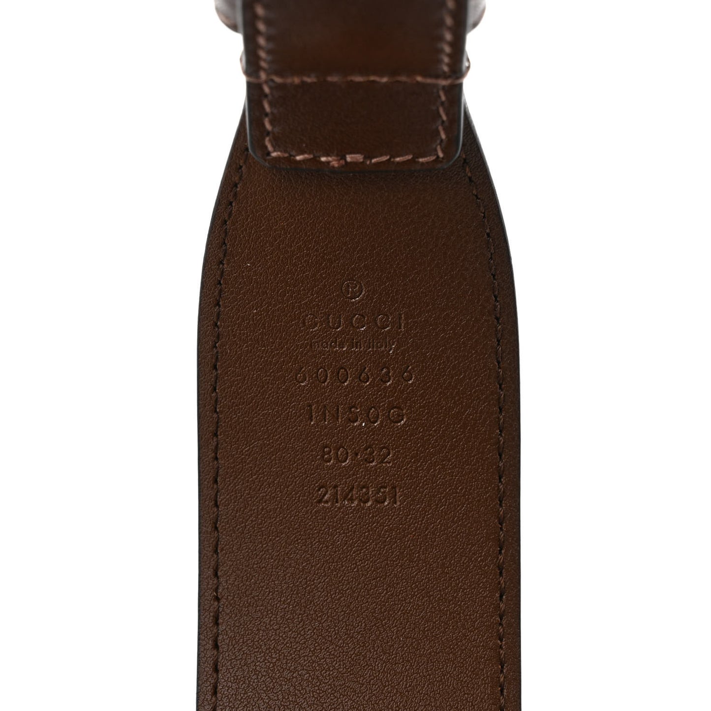 Efesto Leather Horsebit 25mm Belt 80 32 Brown Sugar