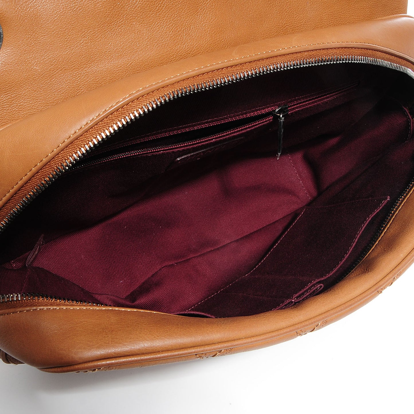 Calfskin Coco Sporran Medium Flap Light Brown