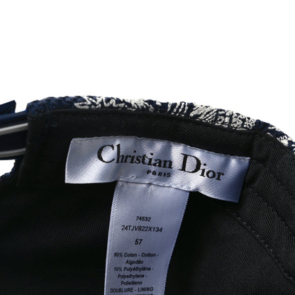 Christian Dior Cotton Embroidered Dioriviera Baseball Cap 57 Blue 8 of 8