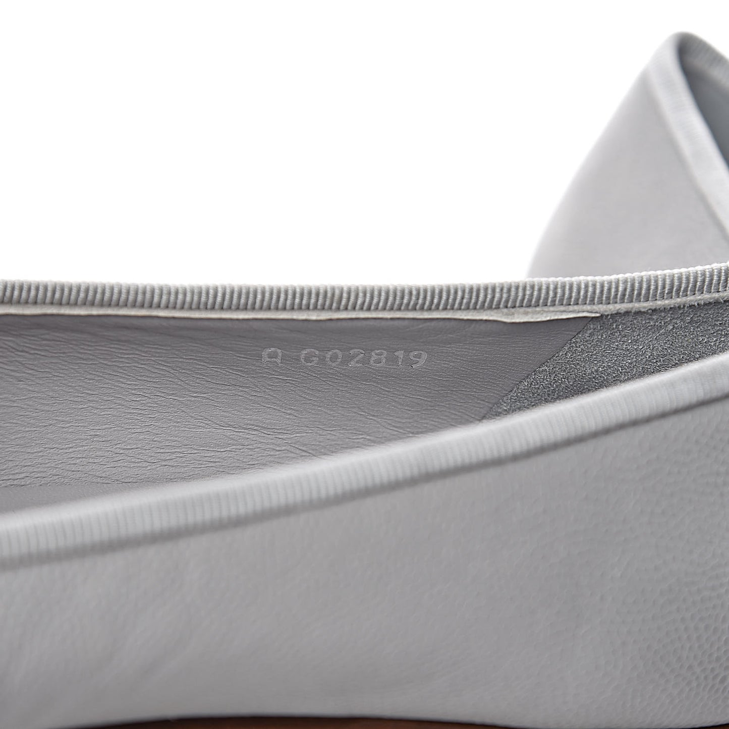 Caviar CC Cap Toe Ballerina Flats 38 Grey