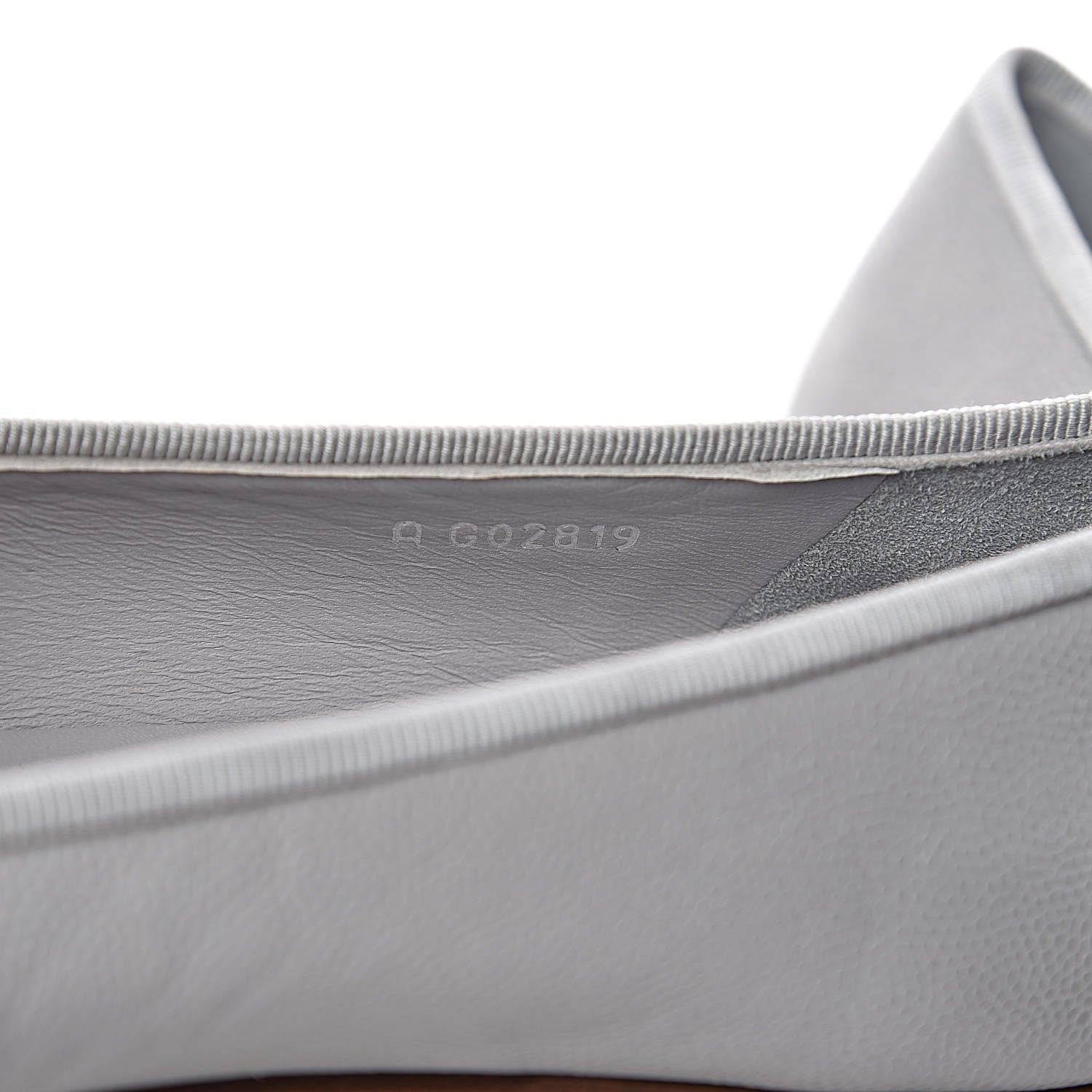 Chanel Caviar CC Cap Toe Ballerina Flats 38 Grey 8 of 11