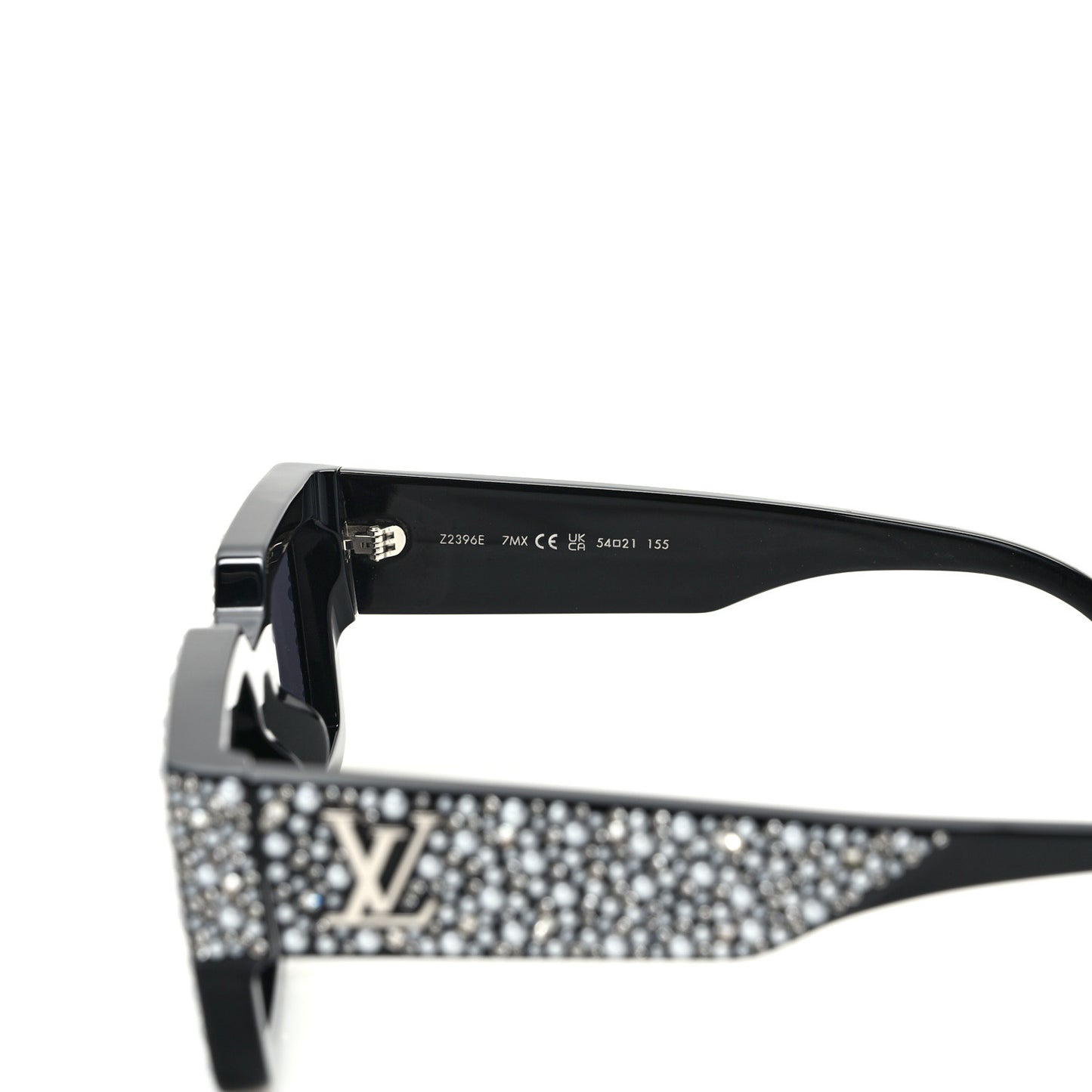 Acetate LV Clash Pearls & Strass Sunglasses Z2396E Black