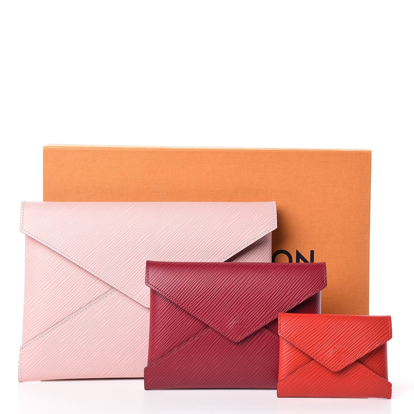 Epi Kirigami Pochette Set Rose Ballerine Fuchsia Coquelicot