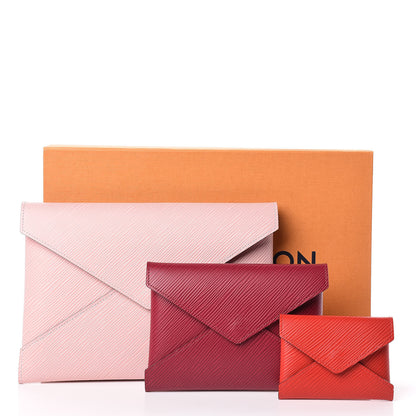 Louis Vuitton Epi Kirigami Pochette Set Rose Ballerine Fuchsia Coquelicot 10 of 10
