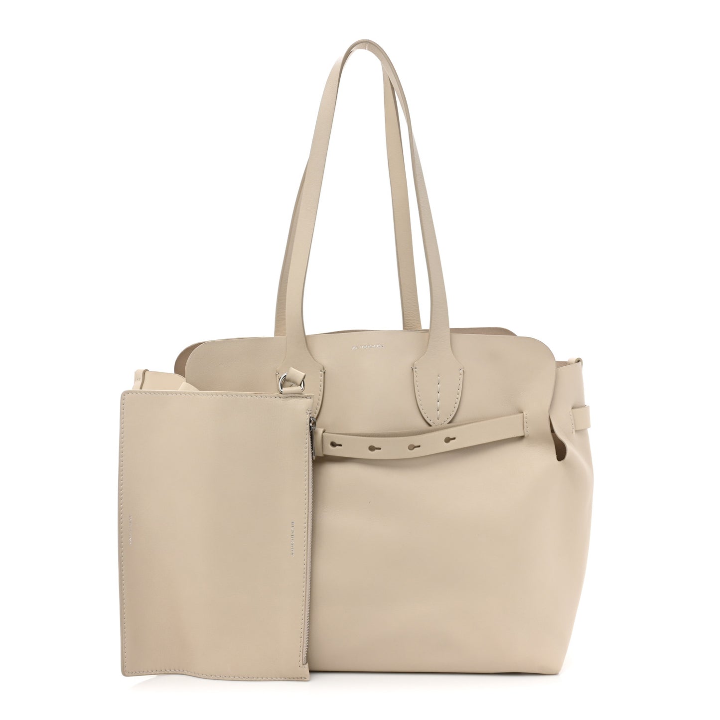 Soft Calfskin Medium Belt Bag Limestone