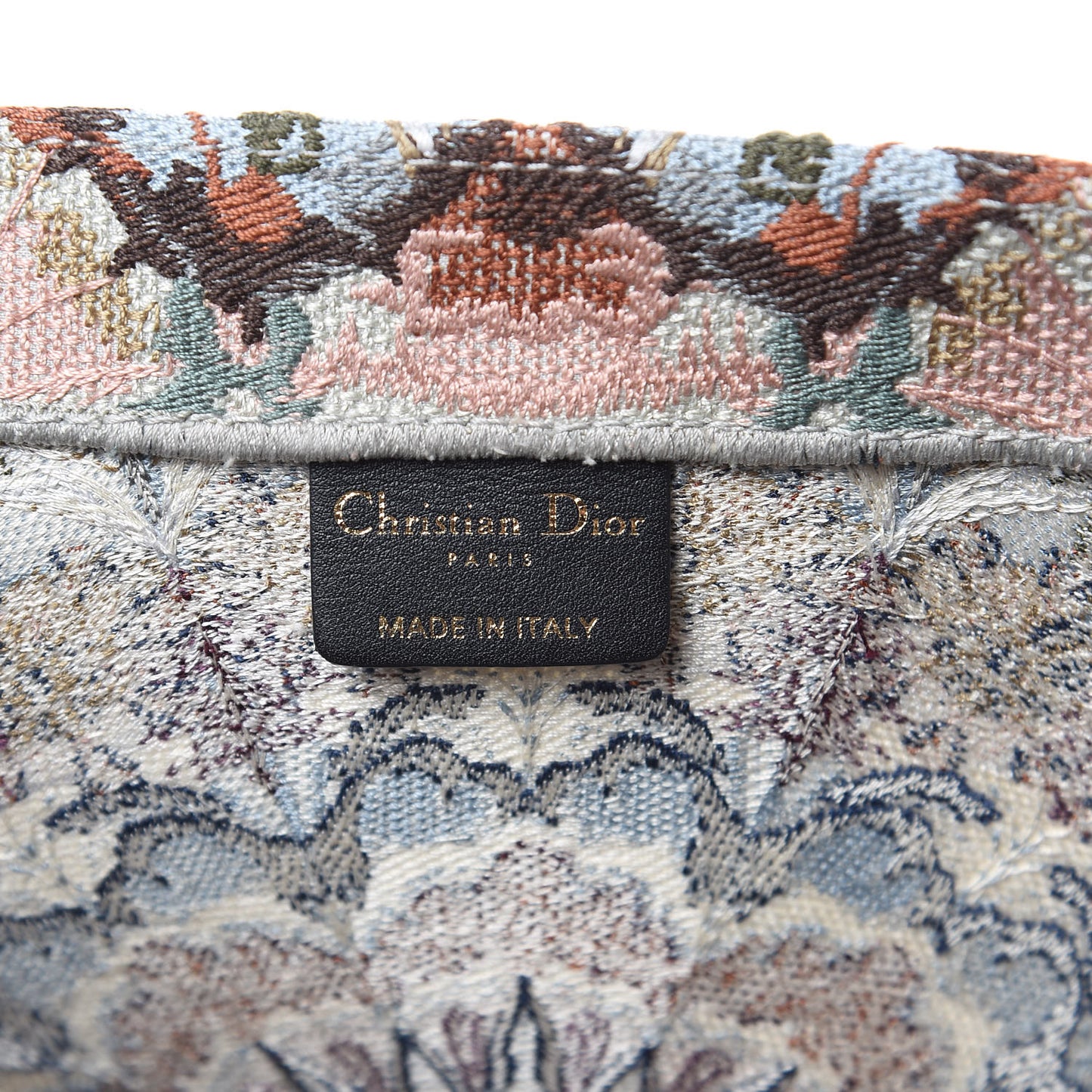 Canvas Embroidered KaleiDioroscopic Book Tote Multicolor