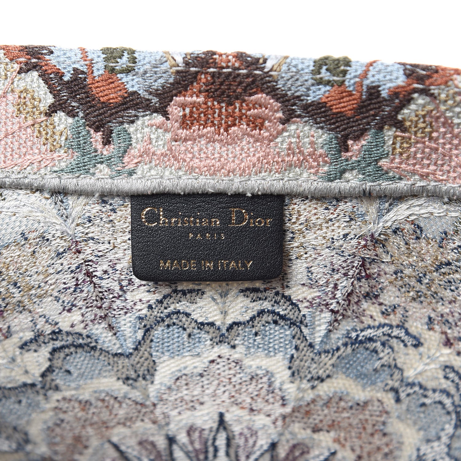 Christian Dior Canvas Embroidered KaleiDioroscopic Book Tote Multicolor 6 of 11