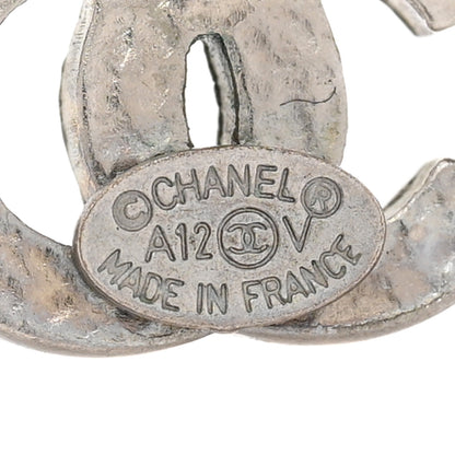 Chanel Crystal Mini Timeless CC Earrings Silver 4 of 6