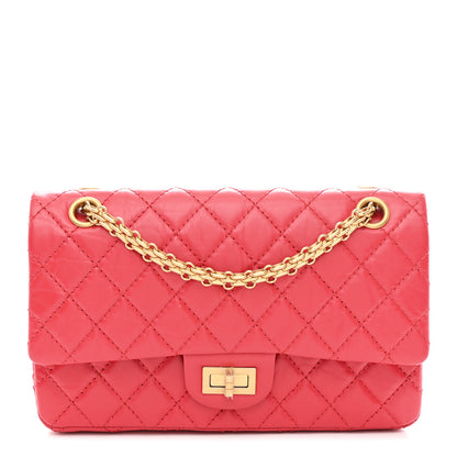 Chanel Aged Calfskin Quilted 2.55 Reissue 225 Flap Red 1 of 10