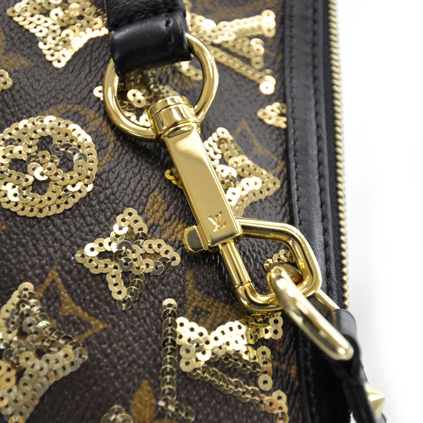 Monogram Sequins Eclipse Pochette Gold