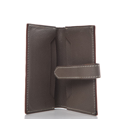 Hermes Epsom Bearn Card Holder Wallet Etain 5 of 9