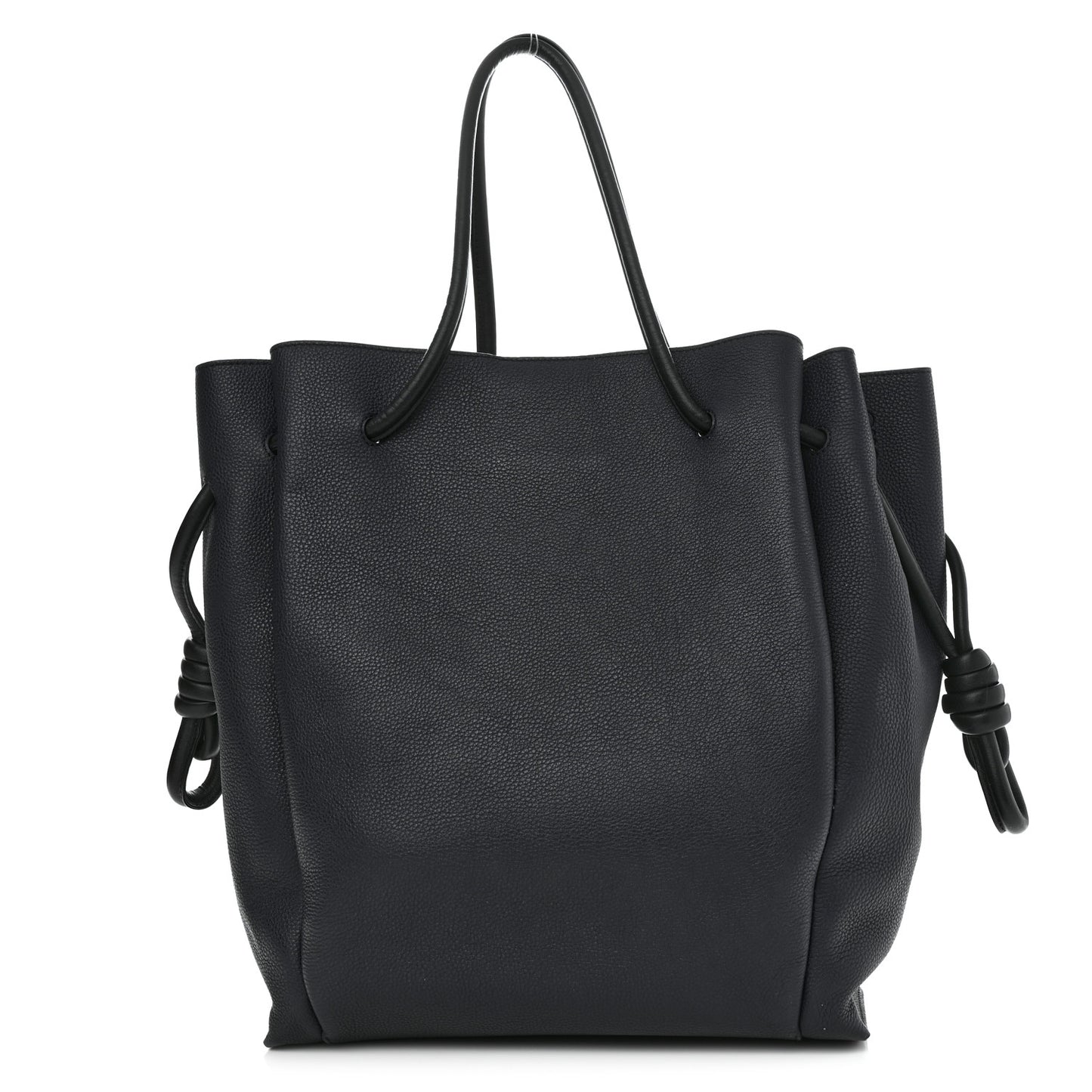 Calfskin Medium Flamenco Knot Bag Midnight