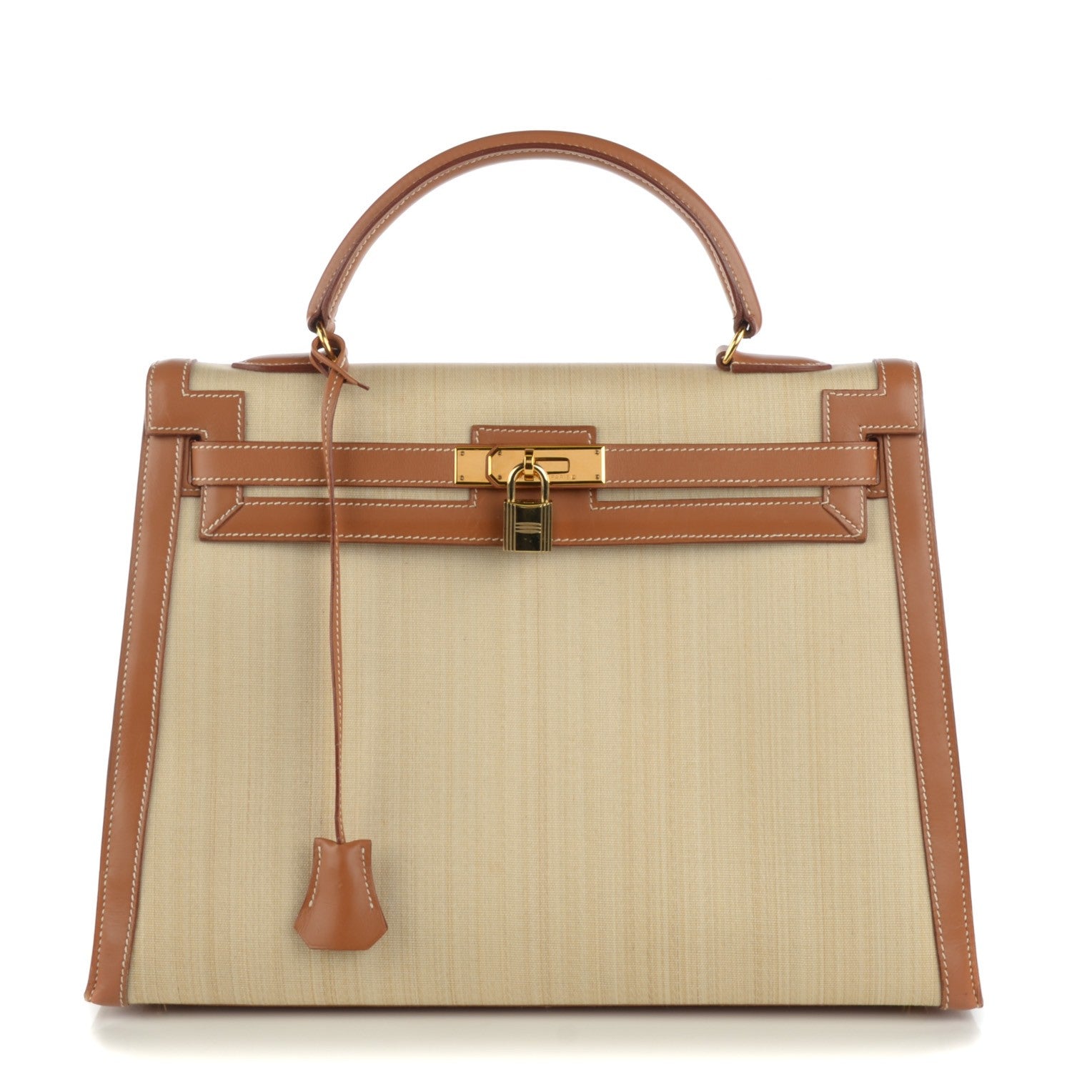 Hermes Natural Barenia Crinoline Kelly Sellier 35 1 of 18