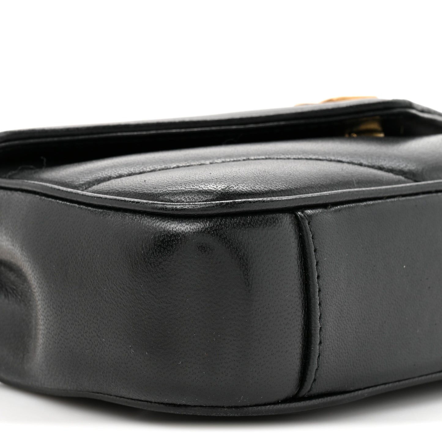 Lambskin Chevron Quilted Mini Loulou Black
