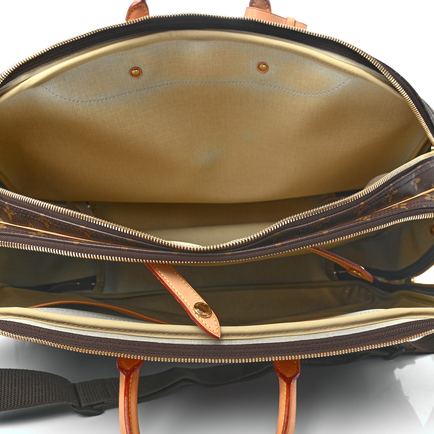 Louis Vuitton Monogram Alize 2 Compartment Luggage Travel Bag 4 of 11