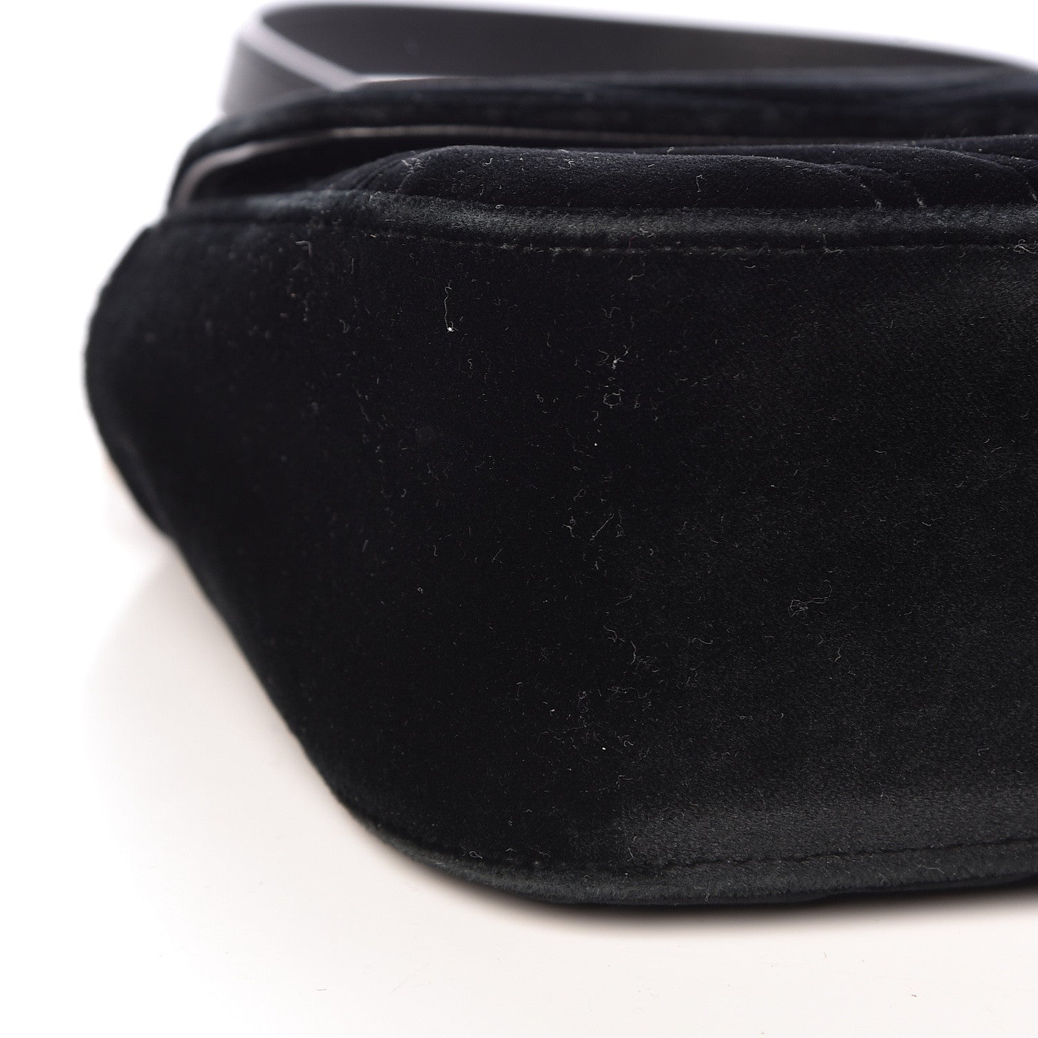 Gucci Velvet Matelasse Small GG Marmont Shoulder Bag Black 9 of 11