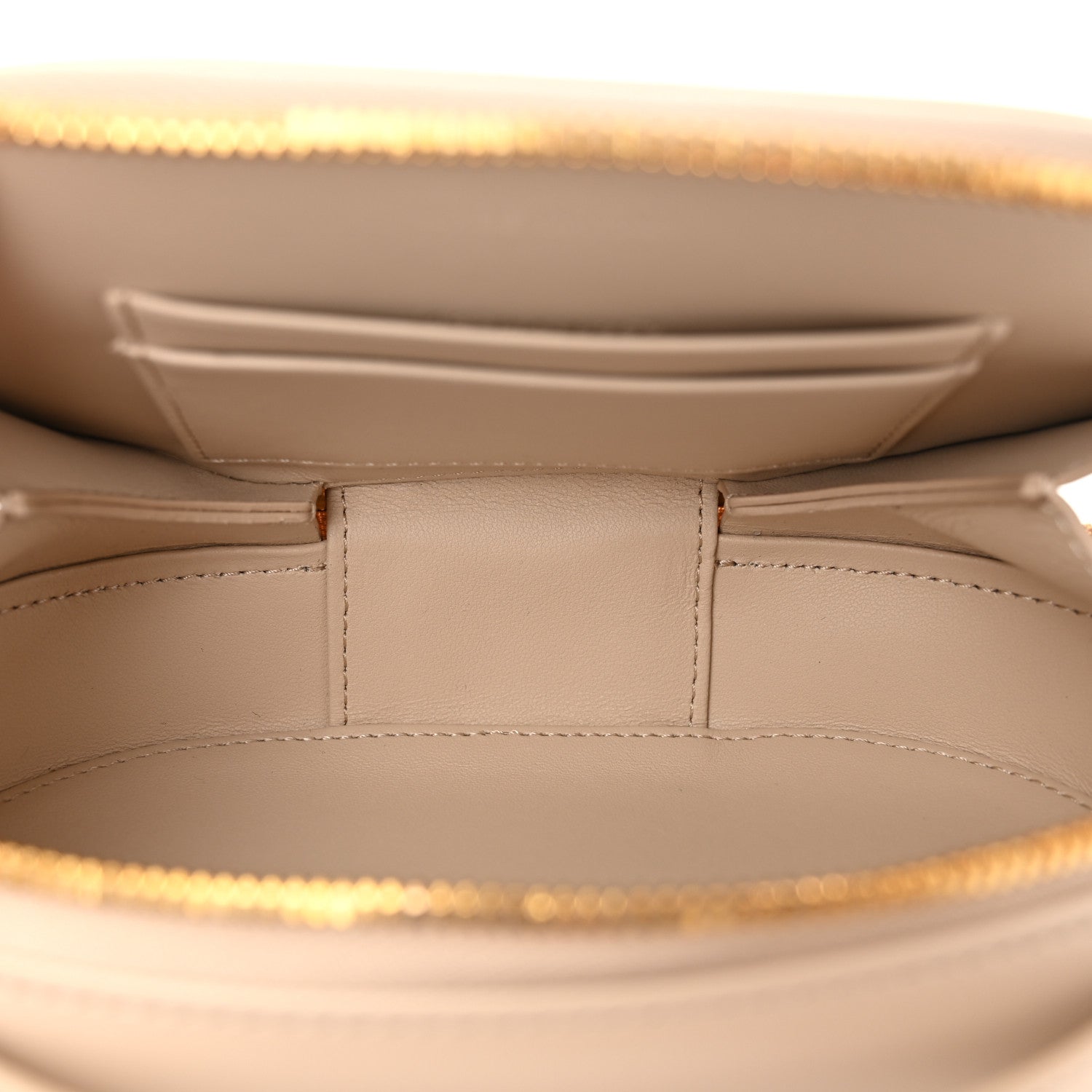 Christian Dior Calfskin CD Signature Oval Crossbody Camera Bag Beige 5 of 11