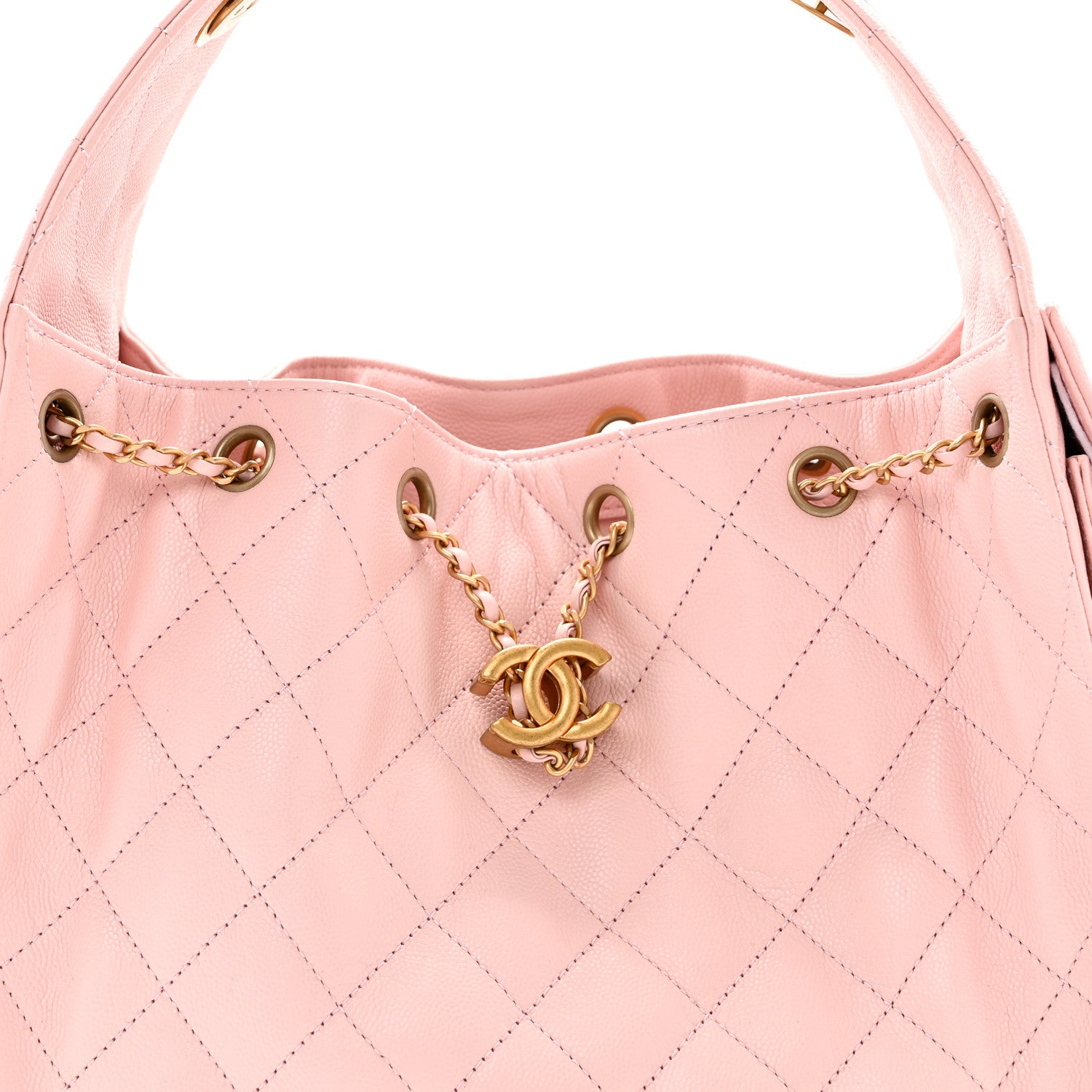 Chanel Caviar Quilted Small Chanel 25 Handbag Light Pink 8 of 11
