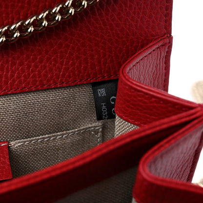 Gucci Dollar Calfskin Small Interlocking G Shoulder Bag Red 8 of 11