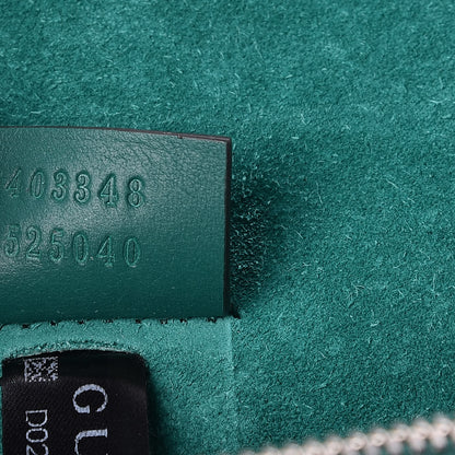 Gucci GG Supreme Monogram Embroidered Medium Dionysus Shoulder Bag Emerald 9 of 9