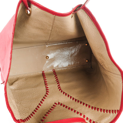 Saint Laurent Patent Lambskin Medium Neo Double Reversible Tote Beige Red 7 of 14
