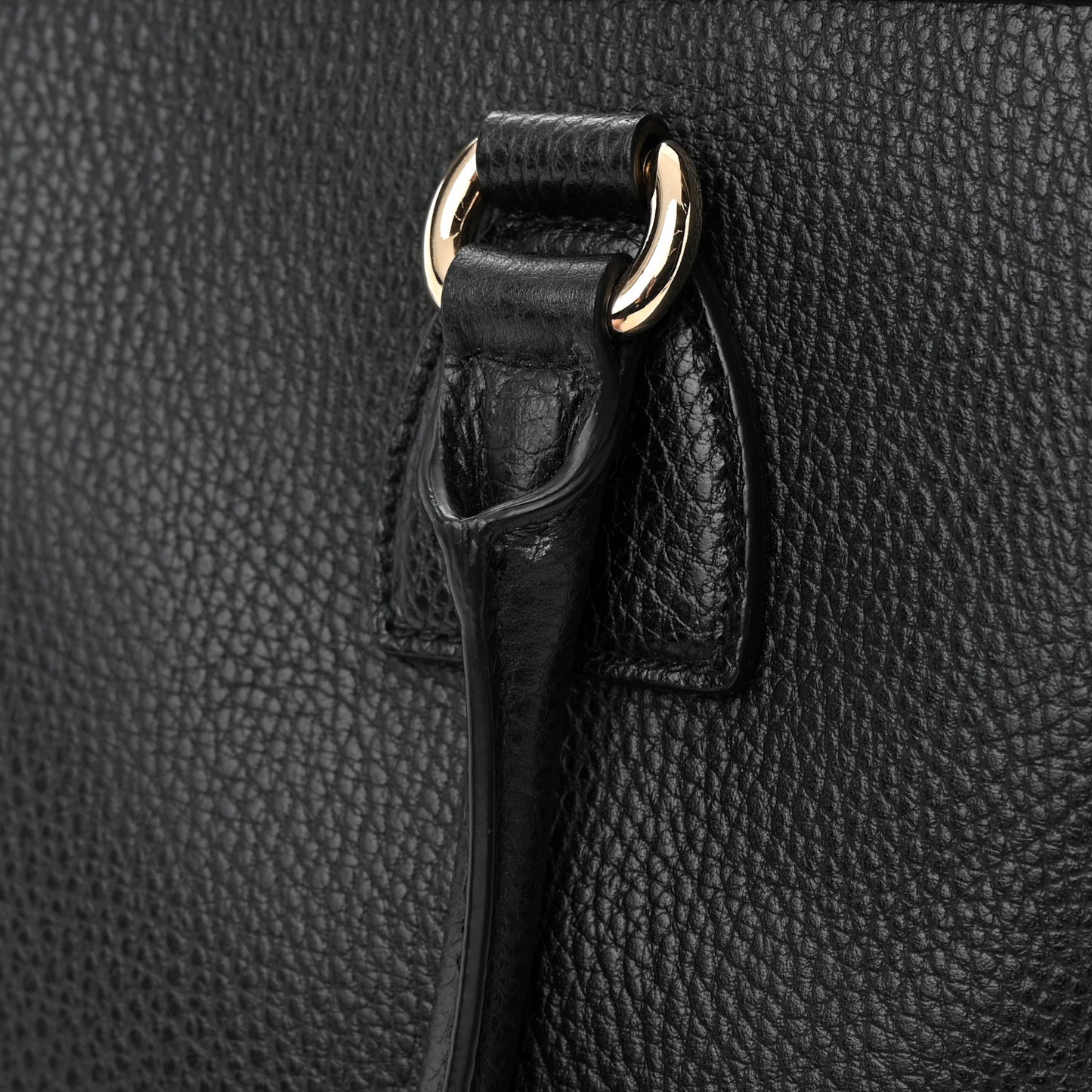 Dollar Calfskin GG Charm Satchel Black